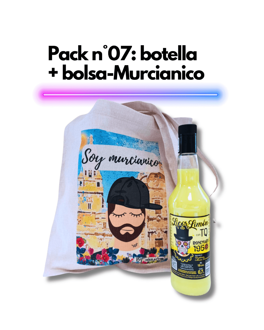 Pack nº 7: Botella+ Bolsa- Murcianico