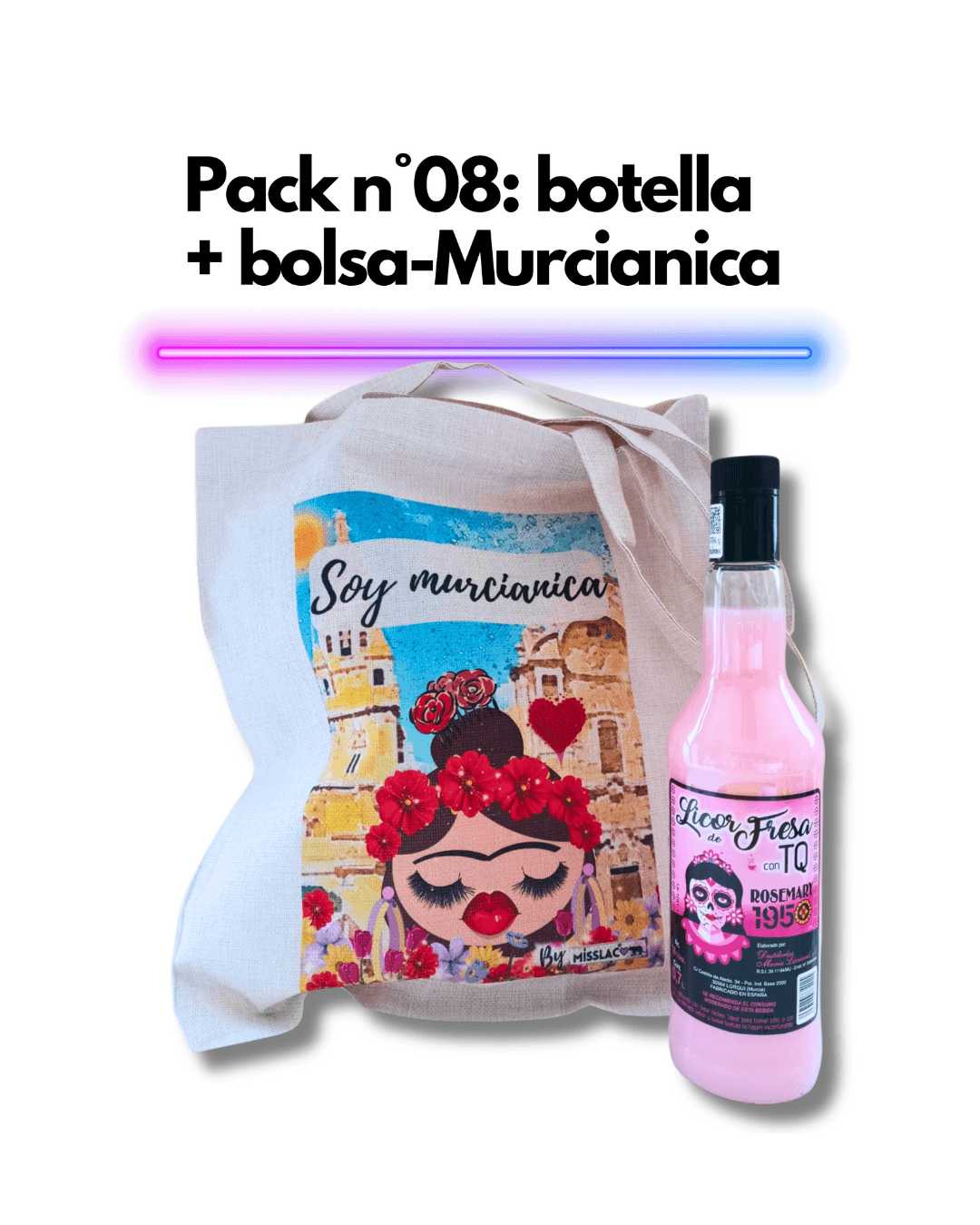 Pack nº 8: Botella+ Bolsa- Murcianica